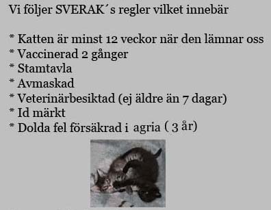 SVERAKS regler